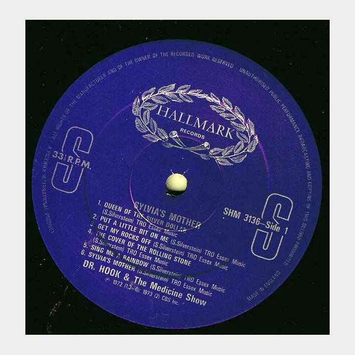 Dr. Hook & The Medicine Show - Sylvia's Mother (ex+/ex)