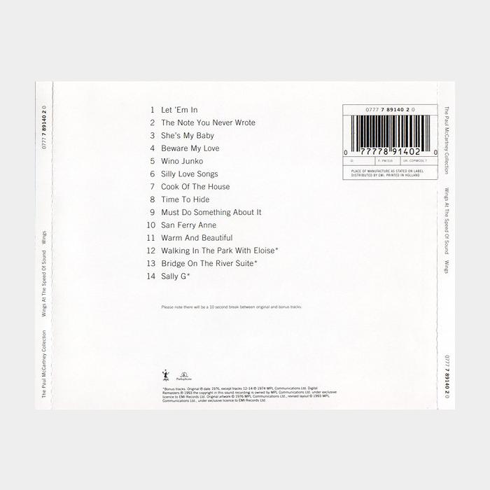 CD Wings - At The Speed Of Sound