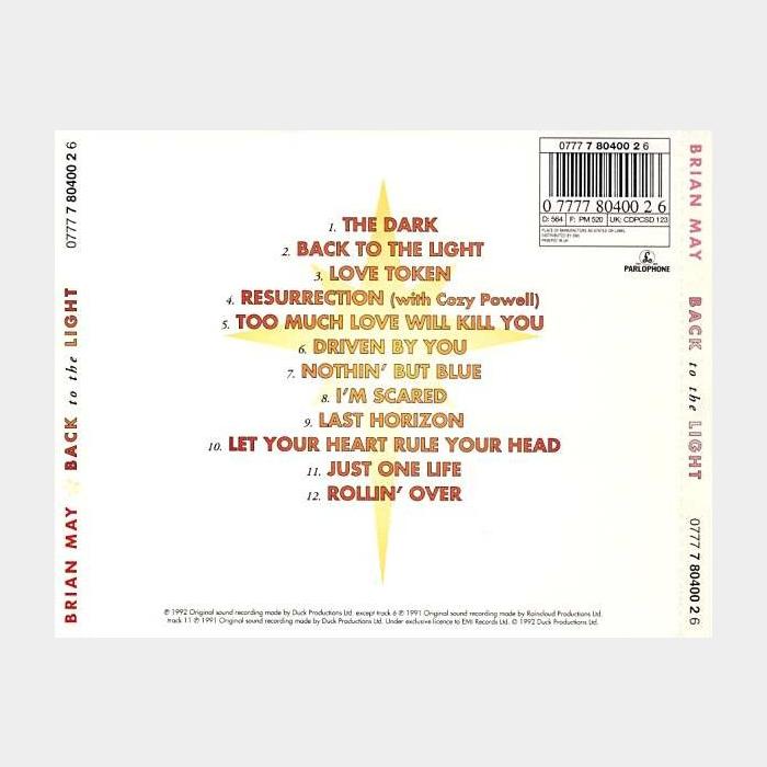 CD Brian May - Back To The Light