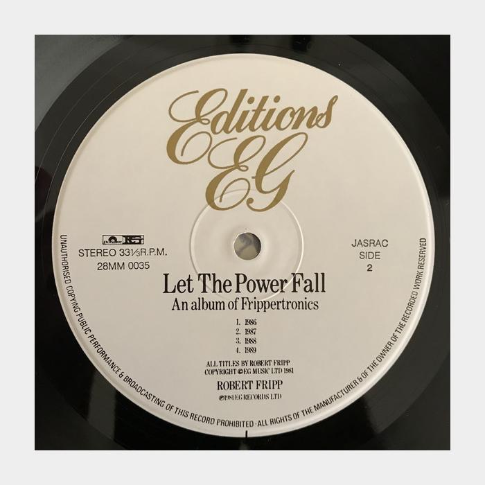 Robert Fripp - Let The Power Fall (ex+/ex)
