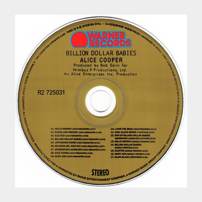 CD Alice Cooper - Billion Dollar Babies