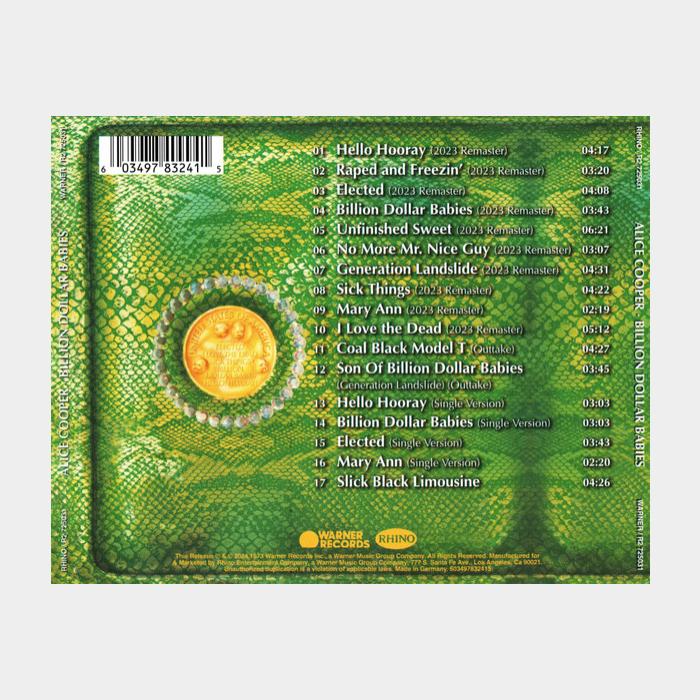 CD Alice Cooper - Billion Dollar Babies