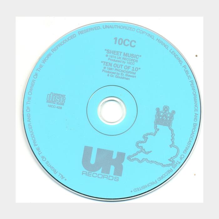 CD 10cc - Sheet Music / Ten Out Of 10 (scratch)
