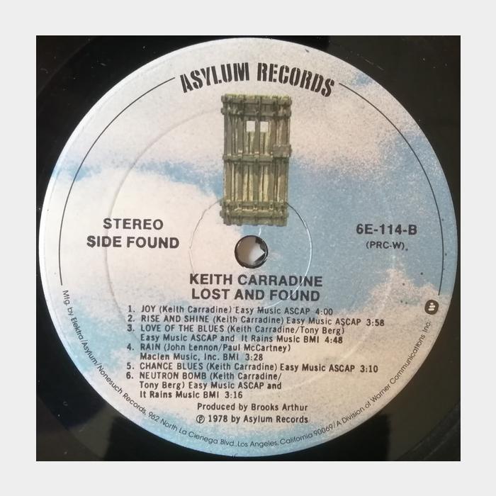 Keith Carradine - Lost And Found (ex+/ex+)