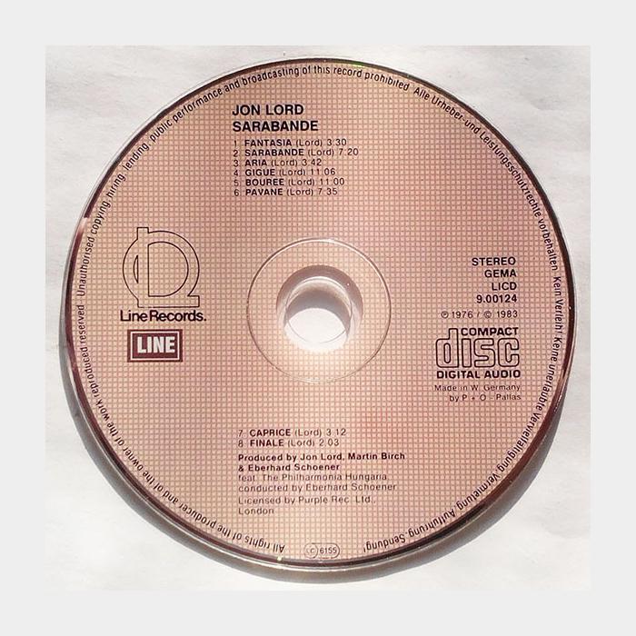 CD Jon Lord - Sarabande