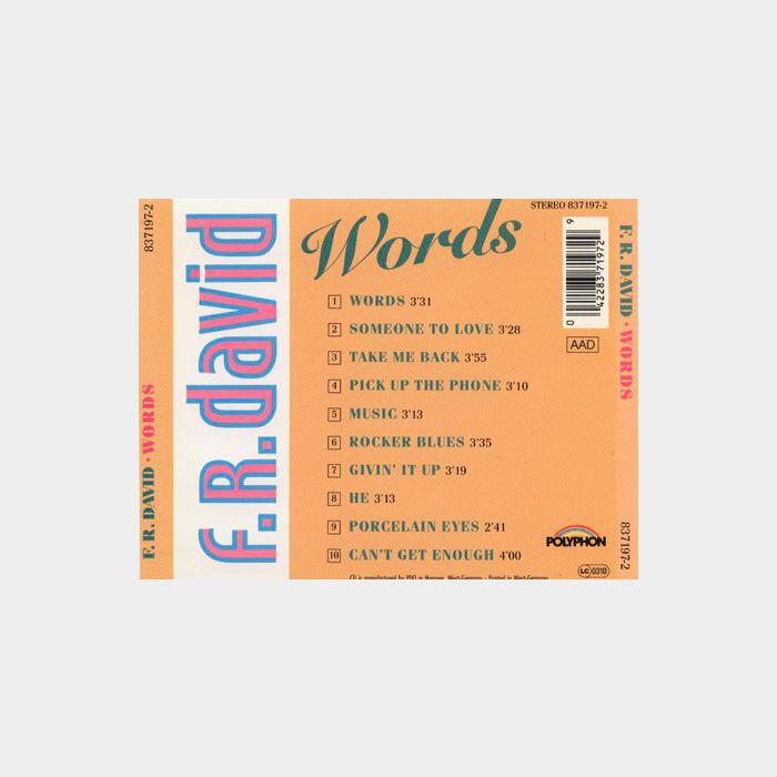 CD F.R.David - Words