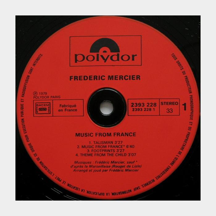 Frederic Mercier - Music From France (ex/ex+)