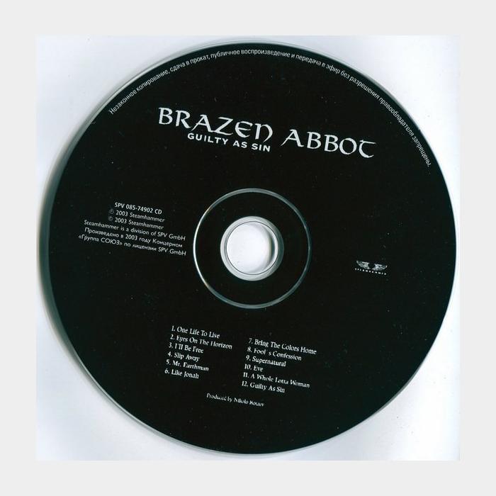 CD Brazen Abbot - Guilty As Sin