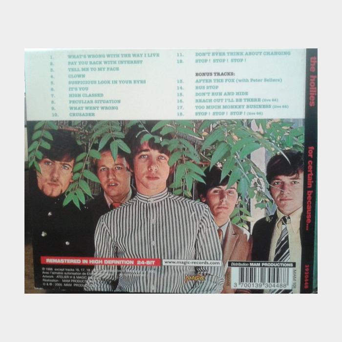 CD Hollies - For Certain Because...