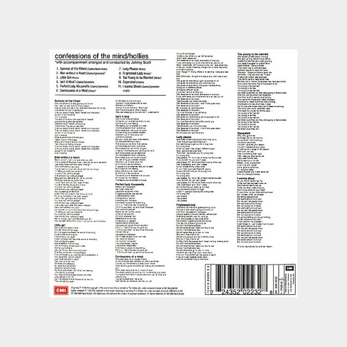 CD Hollies - Confessions Of The Mind