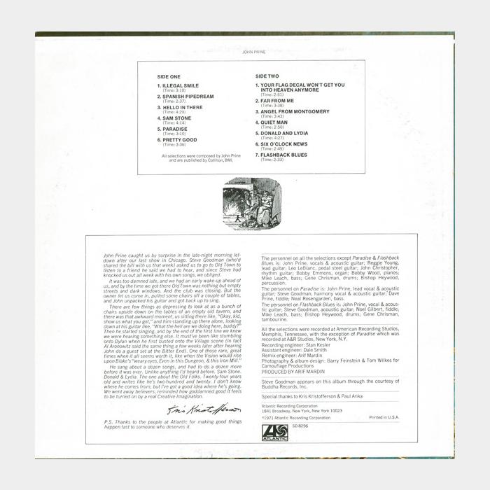 John Prine - John Prine (ex/ex-)