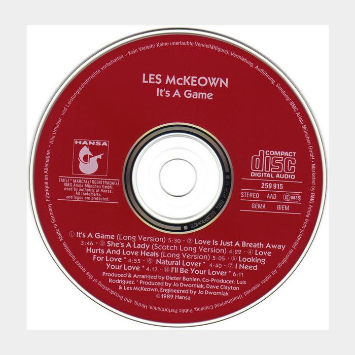 Les mckeown love. Les MCKEOWN обложка. Лес МАККЕОН. Les MCKEOWN it's a game. Les MCKEOWN it's a game 1989.