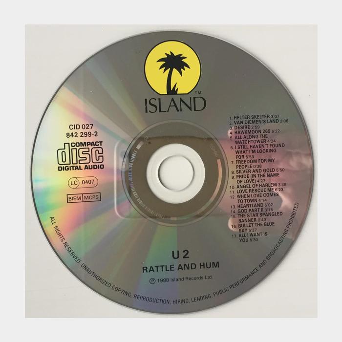 CD U2 - Rattle And Hum