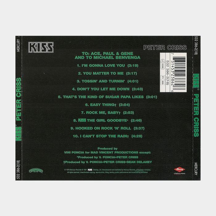 CD Kiss - Peter Criss