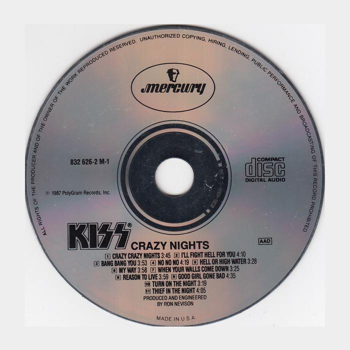 CD Kiss - Crazy Nights