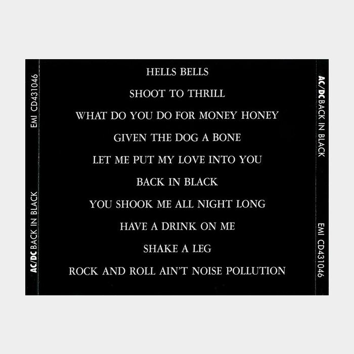 CD AC/DC - Back In Black
