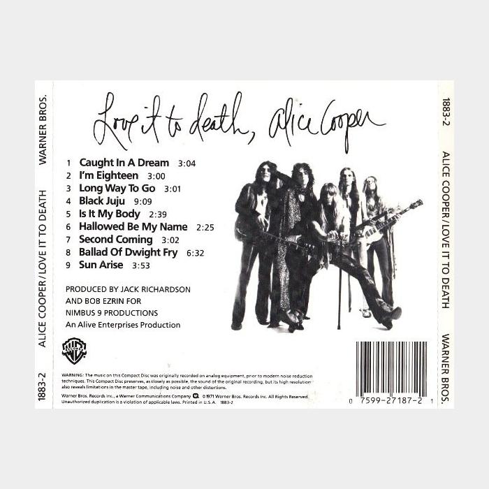 CD Alice Cooper - Love It To Death