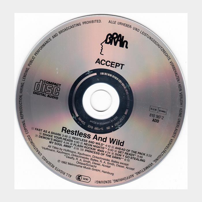 CD Accept - Restless And Wild