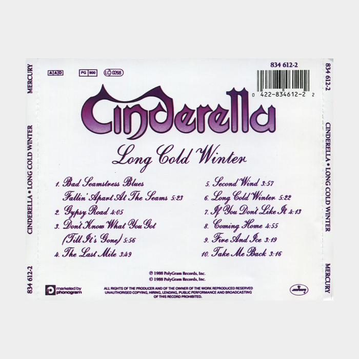 CD Cinderella - Long Cold Winter
