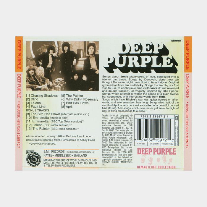 CD Deep Purple - Deep Purple (April)