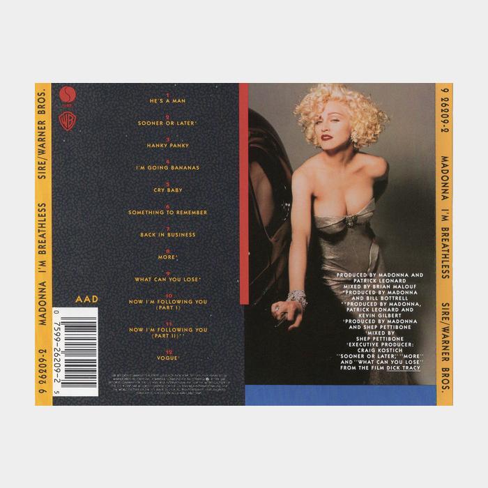CD Madonna - I'm Breathless (ex+/ex+)