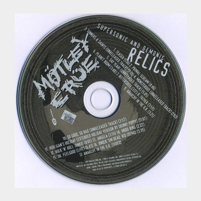 CD Motley Crue - Supersonic And Demonic Relics