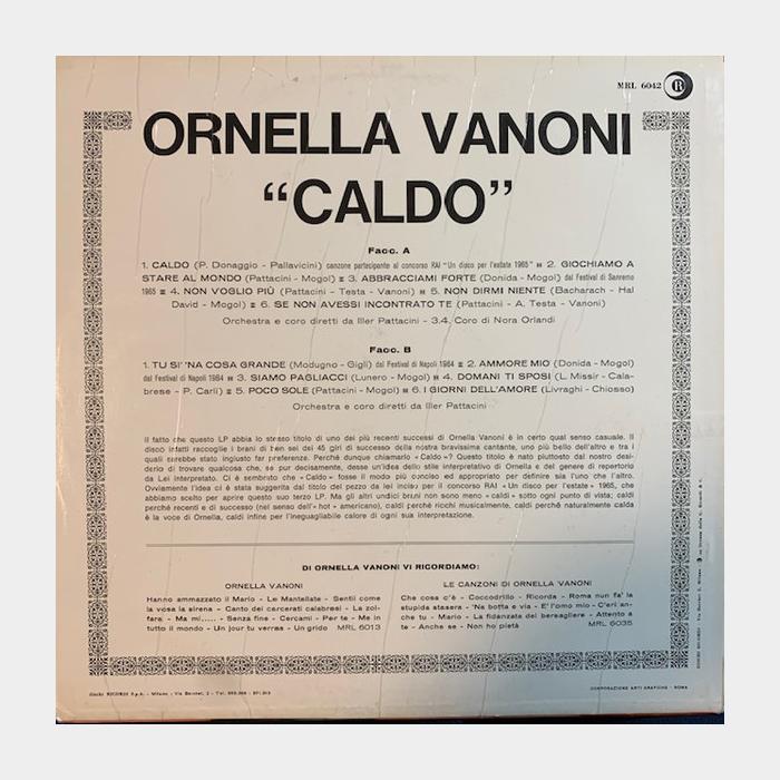 Ornella Vanoni - Caldo (ex+/ex+)