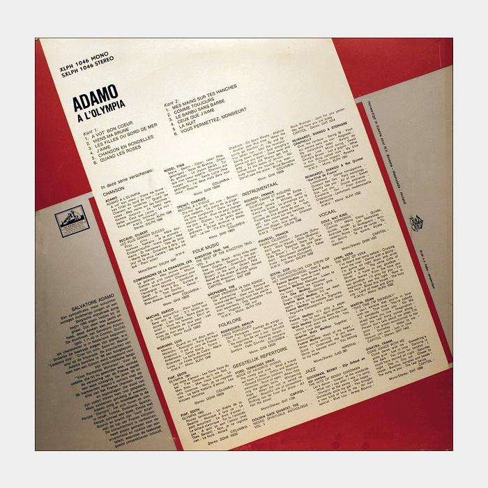 Adamo - Adamo À L'Olympia (ex/ex)