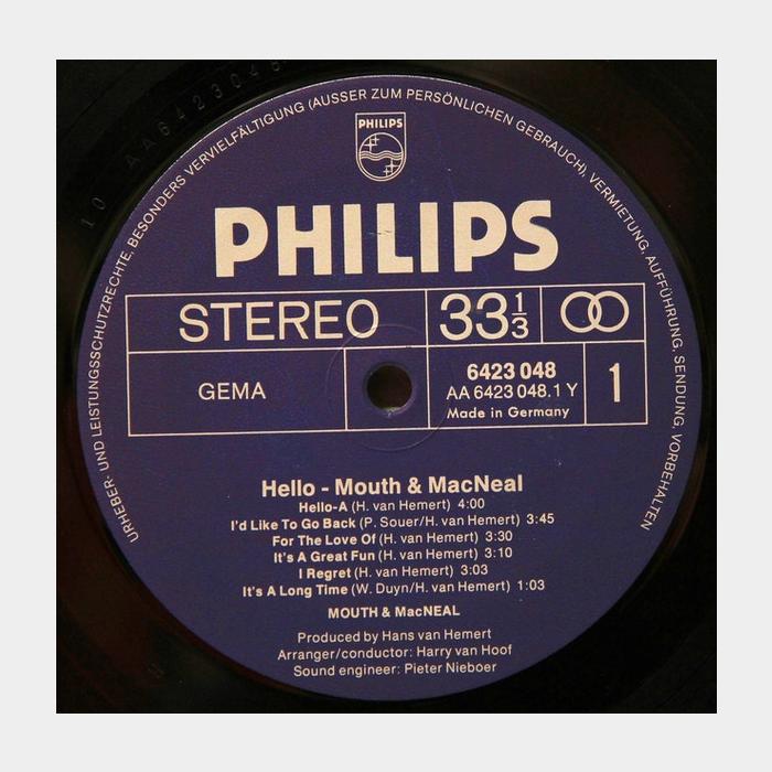 Mouth & MacNeal – Hello (ex/ex)