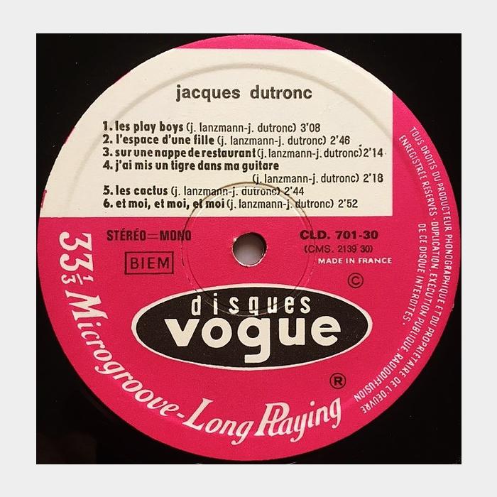 Jacques Dutronc - Jacques Dutronc (ex+/ex+)