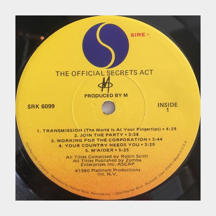 M - The Official Secrets Act (ex+/ex-)