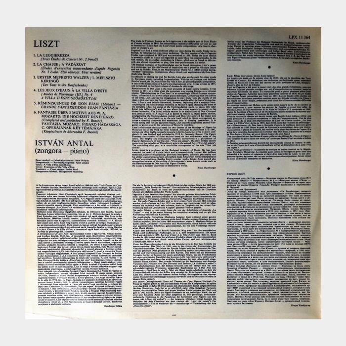 Liszt, István Antal – Les Jeux D'Eaux Á La Villa D' Este (ex/ex)