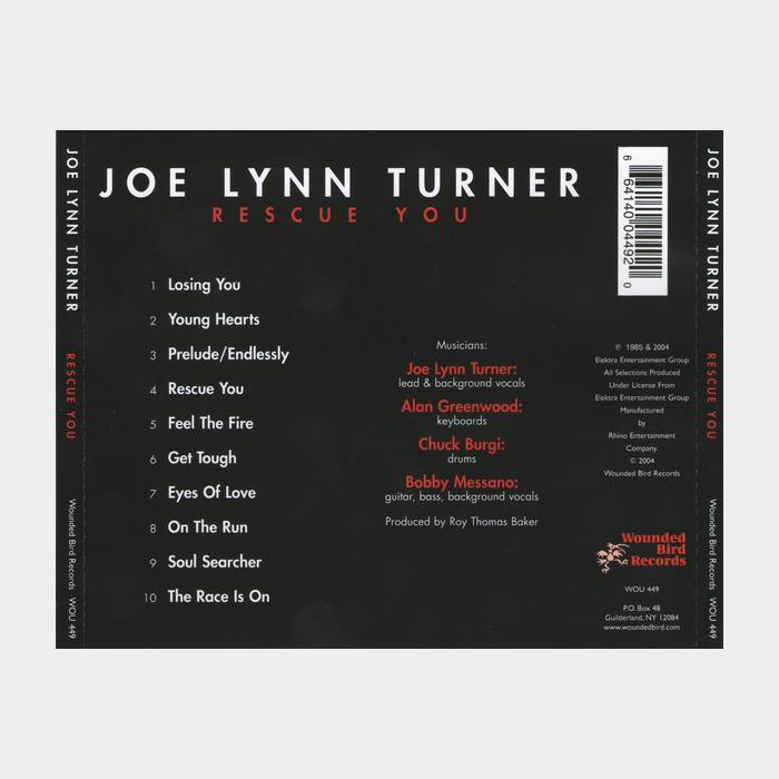 CD Joe Lynn Turner - Rescue You (ex+/ex+)