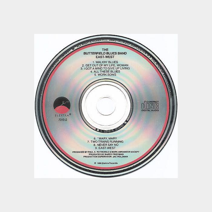 CD Butterfield Blues Band - East - West (ex+/ex+)