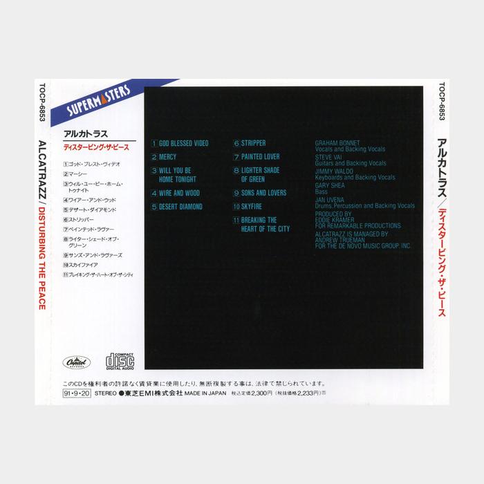 CD Alcatrazz - Disturbing The Peace