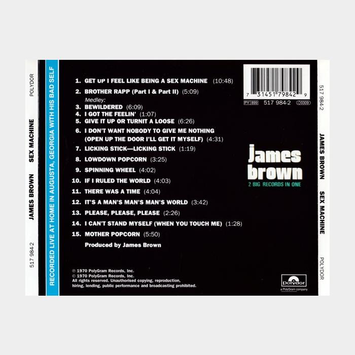 CD James Brown - Sex Machine