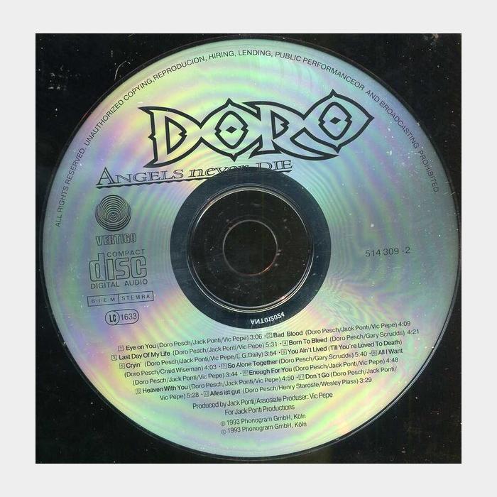 CD Doro - Angels Never Die