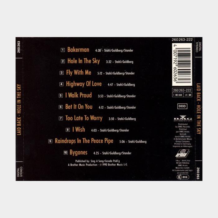 CD Laid Back - Hole In The Sky