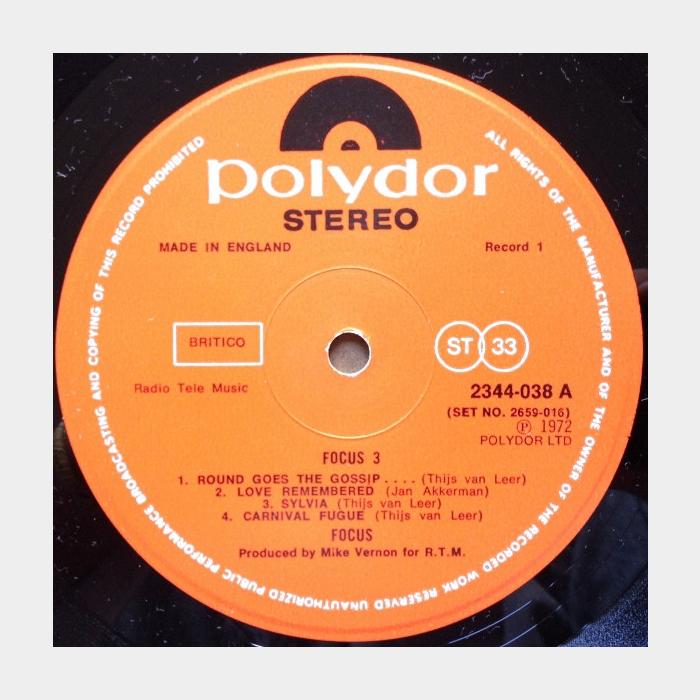 Focus - 3 2LP(ex+/ex)