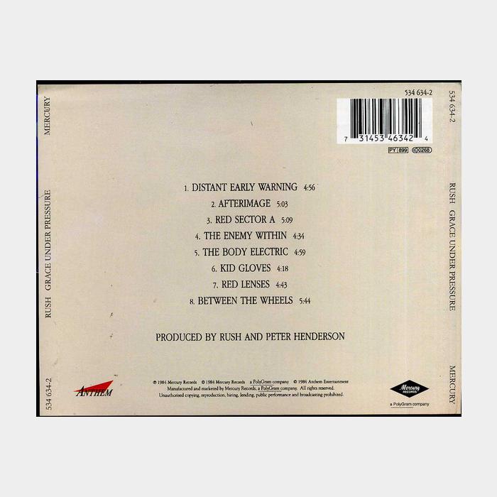 CD Rush - Grace Under Pressure