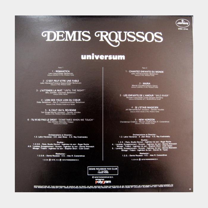 Demis Roussos - Universum (ex+/ex)