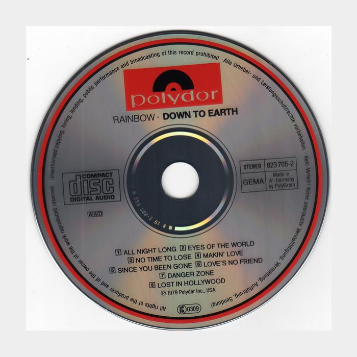 CD Rainbow - Down To Earth (ex+/ex)