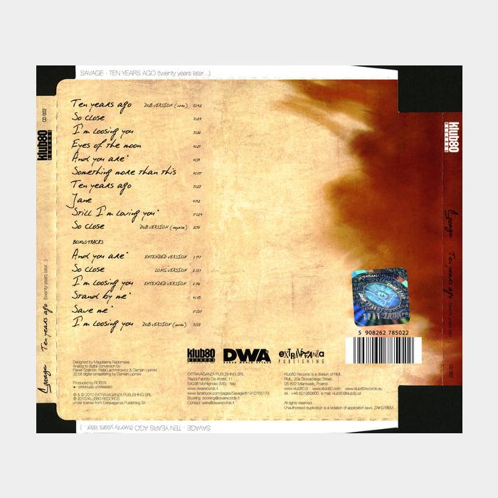 CD Savage - Ten Years Ago