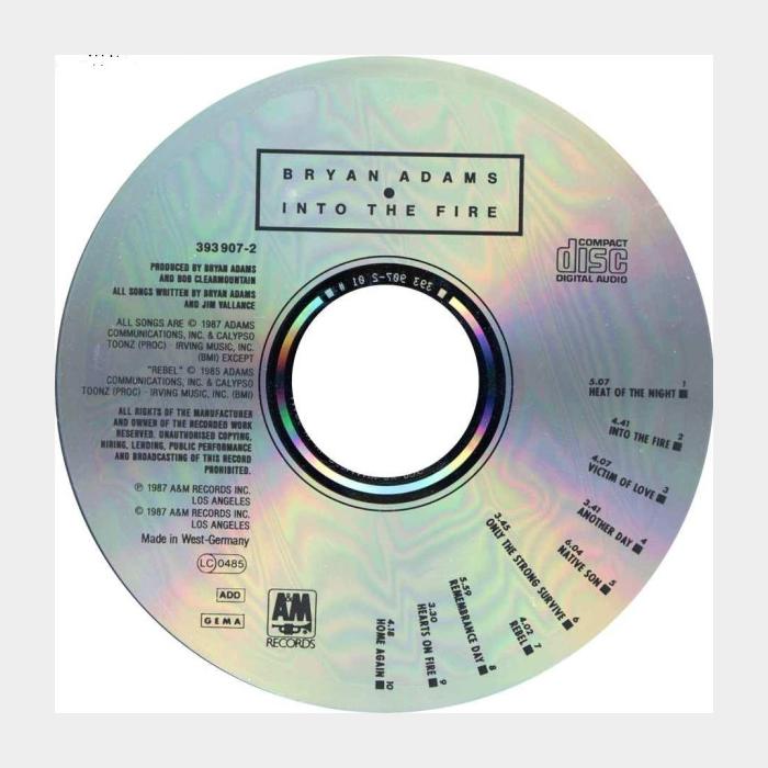 CD Bryan Adams - Into The Fire