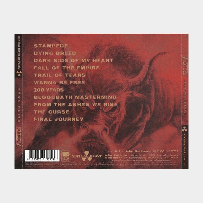 CD Accept - Blind Rage (ex+/ex+, License)