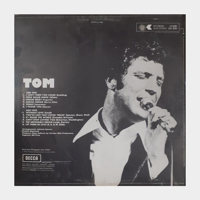 Tom Jones - Tom (vg+/vg+, звучит на ex)