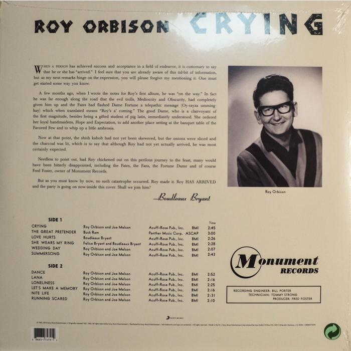 Roy Orbison - Crying (sealed, 180g)
