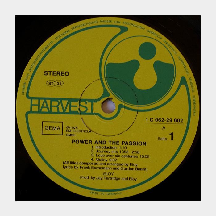 Eloy - Power And The Passion (ex+/ex-)