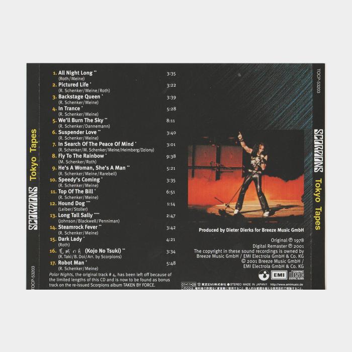 CD Scorpions - Tokyo Tapes