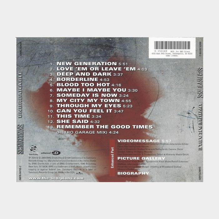 CD Scorpions - Unbreakable